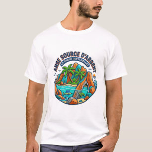 CAMISETA FONTE DE ANSE D'ARGENT LA DIGUE SEYCHELLES