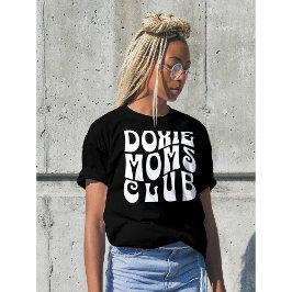 Camiseta Fonte de Retrô Cuta do Clube do Doxie Mães