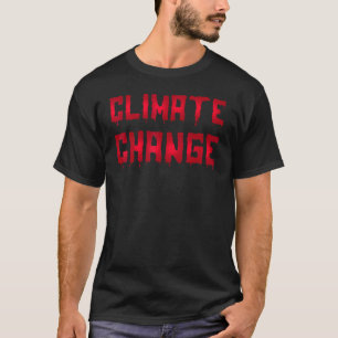 Camiseta Fonte de Terror de Halloween Mudança Climática Mun