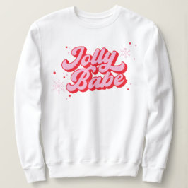 Camiseta Fonte de Trendy Babe Babe Jolly de Natal rosa