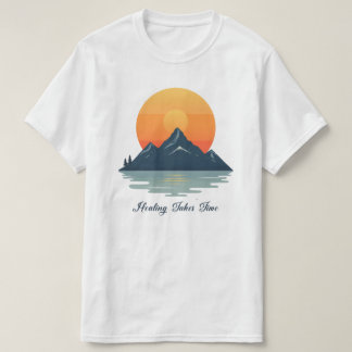 Camiseta Fonte Script "A Cura Leva Tempo" | Minima
