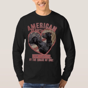 Camiseta Fonte Vermelha Patriótica Labrador Retriever
