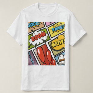 Camiseta Fontes de história em quadrinhos!