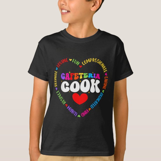 Camiseta Food Services Crew Cafeteria Cook Helper School Sq (Frente)
