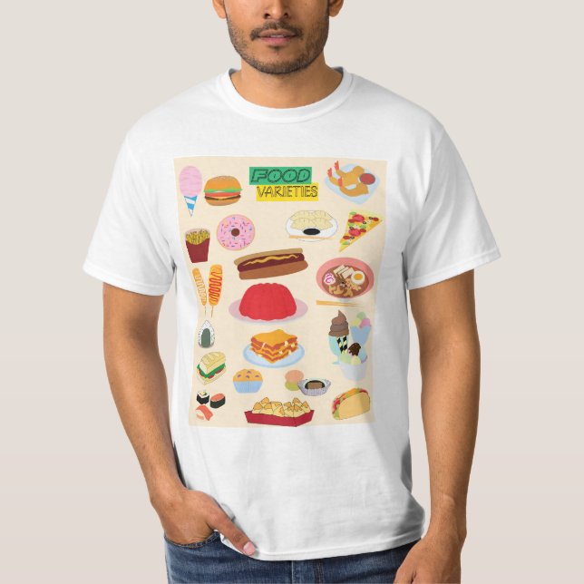 Camiseta Food Varieties (Frente)
