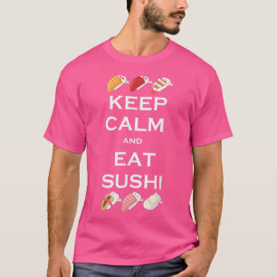 Camiseta Foodie Japonês, Calma e Coma Sushi