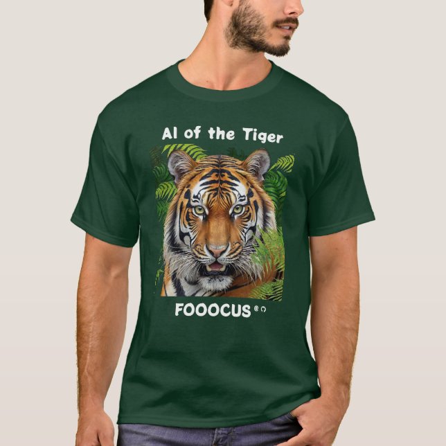 Camiseta Fooocus - IA do tigre (Frente)