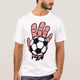 Camiseta foot main doigt hand football ouverte logo sport