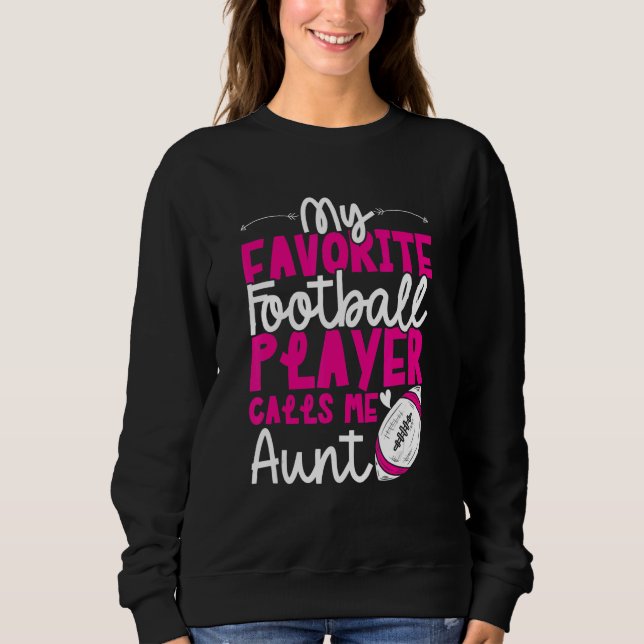 Camiseta Football Aunt of Football Player Football Auntie (Frente)