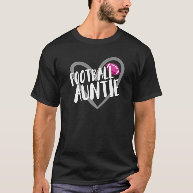 Camiseta Football Auntie Heart (Frente)