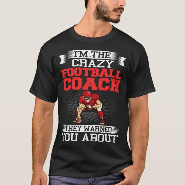 Camiseta Football Coach Quotes Game Player Training Field   (Frente)