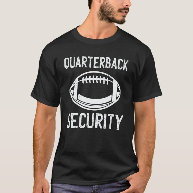 Camiseta Football Lineman  Quarterback Security (Frente)