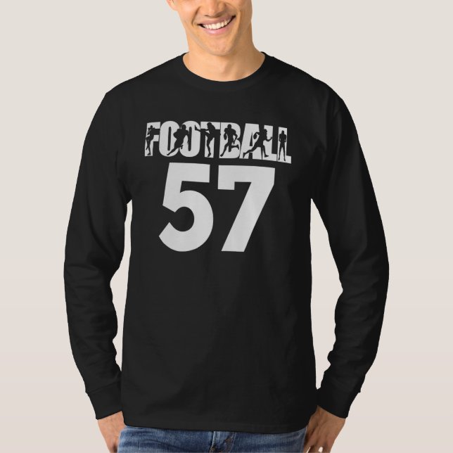 Camiseta Football Number 57 My Favorite Football Players Nu (Frente)