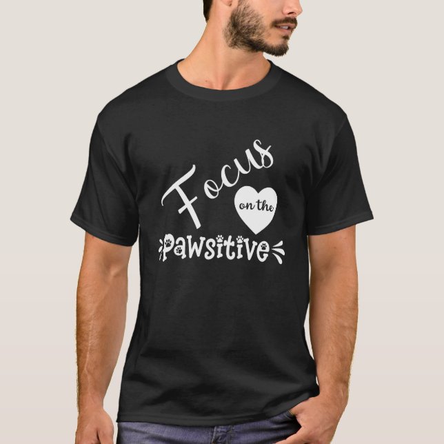 Camiseta Foque no Pawsitivo para Cachorro (Frente)