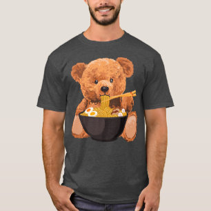 Camiseta For Bear Lover & Japanese Food, Cute Kawaii Ramen 