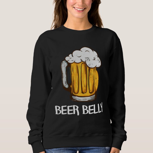 Camiseta for Beer Drinkers  BEER BELLY Joke Pun Graphic (Frente)