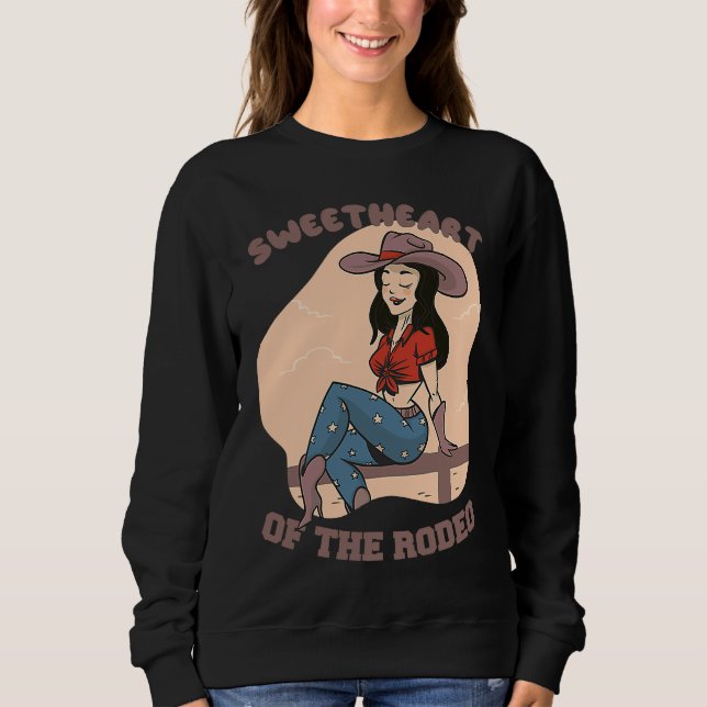Camiseta for Girls with Horses  Sweetheart of the Rodeo (Frente)