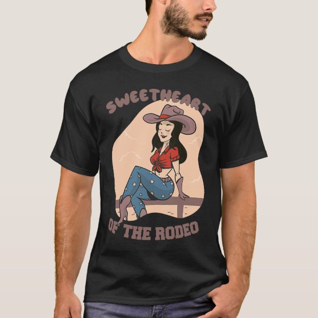 Camiseta for Girls with Horses  Sweetheart of the Rodeo (Frente)