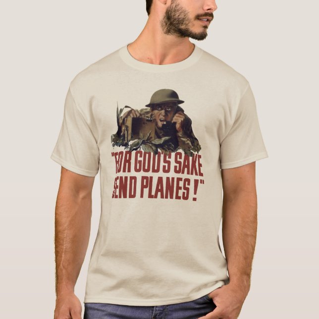 Camiseta For God's Sake, Sand Planes! (Frente)