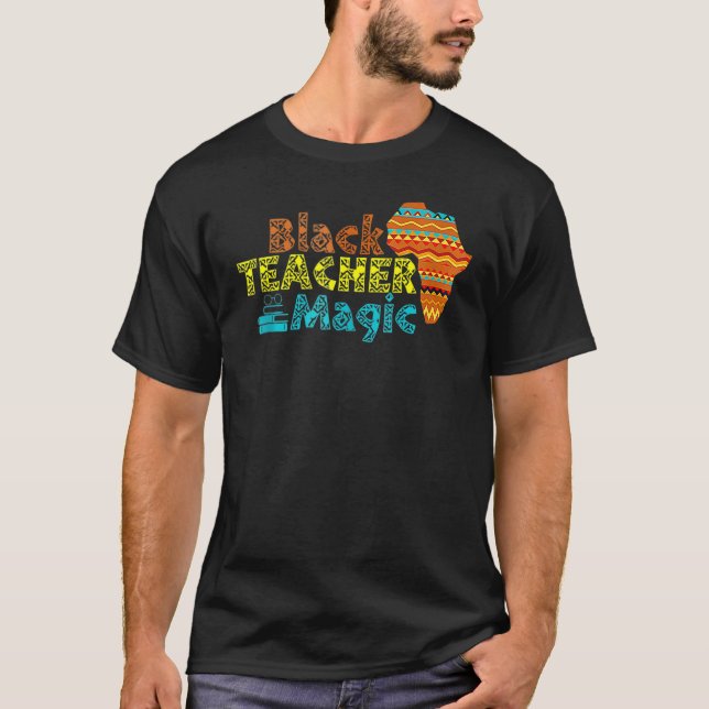 Camiseta For Teachers Black Teacher Magic African History M (Frente)