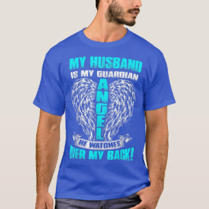 Camiseta For Wives Love & Missed Her Husband In Heaven, Los