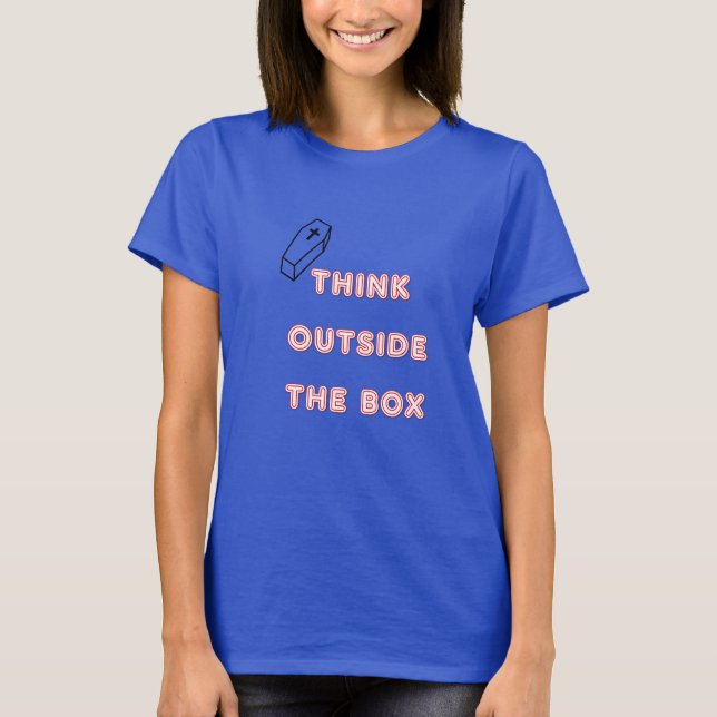 Camiseta FORA DA CAIXA Camisa-T feminina (Frente)