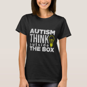 Camiseta Fora da caixa Crianças Autistas Sensibilização