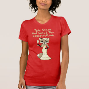 Camiseta Fora Da Competição Bachelorette Red Fox Pun