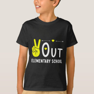 Camiseta Fora Da Escola Secundária No Último Dia De Licenci