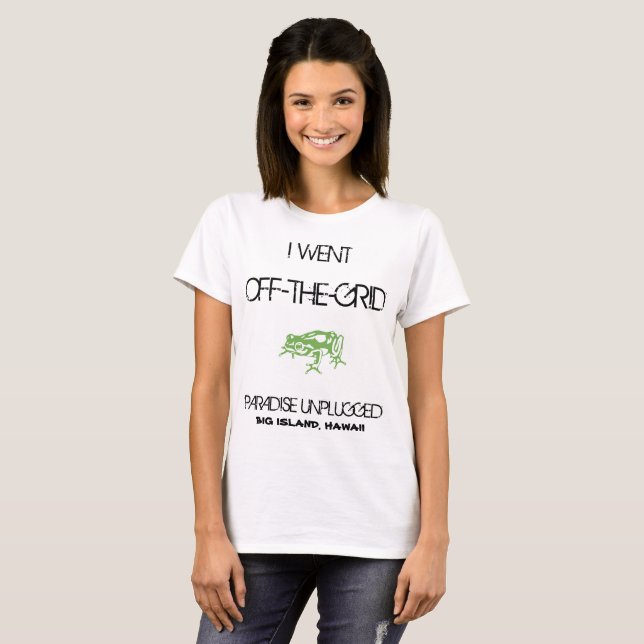 CAMISETA FORA DA GRADE - PARADISE DESLIGADA - GRANDE ILHA,  (Frente Completa)