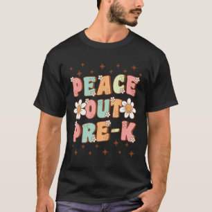 Camiseta Fora Da Groovy Pré-k, Cute No Último Dia De Pós-Gr