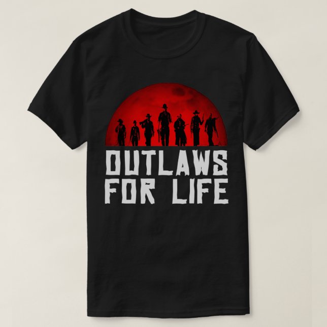 Camiseta Fora da lei para a vida (Frente do Design)