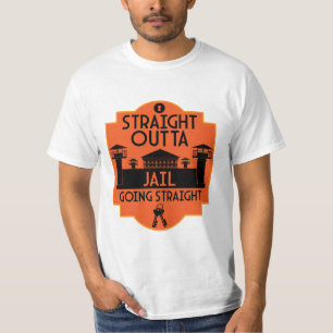 Camiseta Fora Da Prisão Libertar Presente Dois Tons De Café