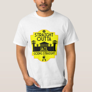 Camiseta Fora Da Prisão Libertar Presente Dois Tons De Café