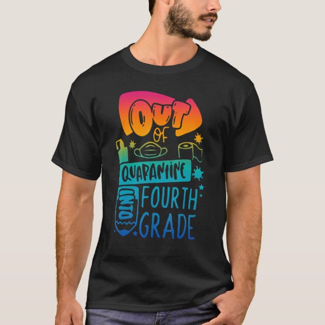 Camiseta Fora Da Quarentena No Quarto Ano De Volta À Escola (Frente)