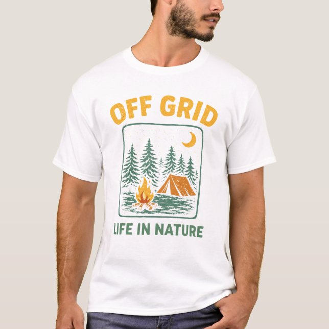 Camiseta Fora da Rede – Vida na Natureza (Frente)