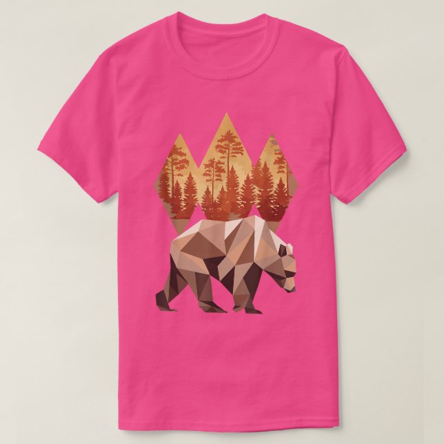 Camiseta Fora das Árvores Florestais outono Queda Natureza  (Frente do Design)