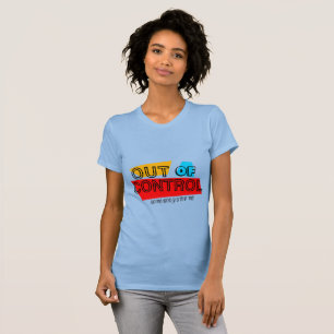 Camiseta Fora de Controle – Declaração de Tipografia Negrit