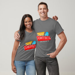 Camiseta Fora de Controle – Declaração de Tipografia Negrit