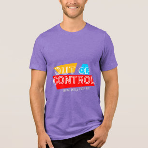 Camiseta Fora de Controle – Declaração de Tipografia Negrit