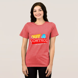 Camiseta Fora de Controle – Declaração de Tipografia Negrit