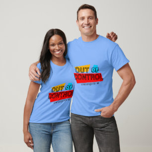 Camiseta Fora de Controle – Declaração de Tipografia Negrit