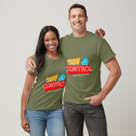 Camiseta Fora de Controle – Declaração de Tipografia Negrit
