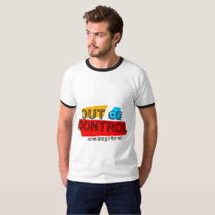 Camiseta Fora de Controle – Declaração de Tipografia Negrit