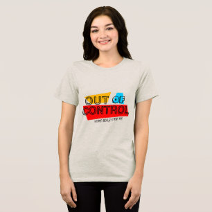 Camiseta Fora de Controle – Declaração de Tipografia Negrit