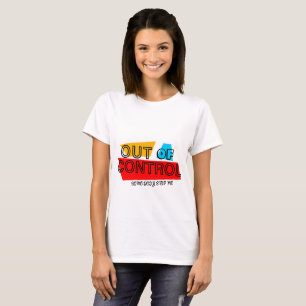 Camiseta Fora de Controle – Declaração de Tipografia Negrit