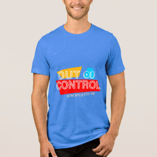 Camiseta Fora de Controle – Declaração de Tipografia Negrit