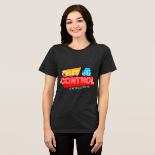 Camiseta Fora de Controle – Declaração de Tipografia Negrit