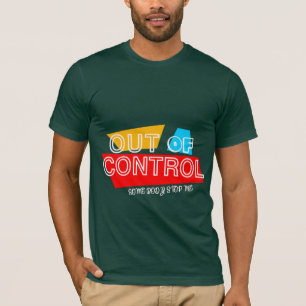 Camiseta Fora de Controle – Declaração de Tipografia Negrit
