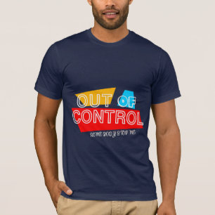 Camiseta Fora de Controle – Declaração de Tipografia Negrit